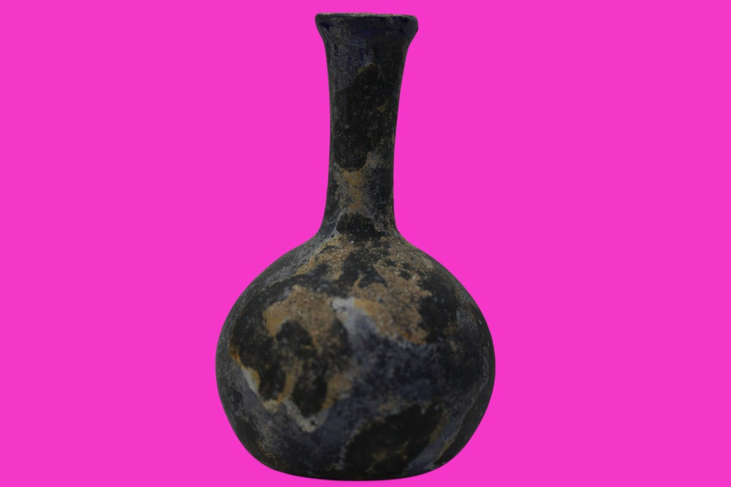Authentic Ancient Holy Land Artifact Glass Bottle 100-300 AD Roman Era COA J21