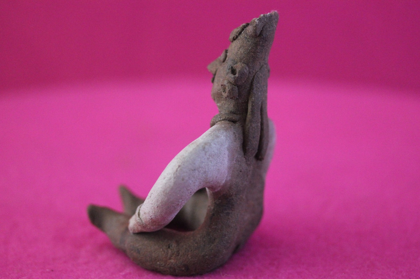 Authentic Pre Columbian Artifact Seated Shaman Tomb Figure Colima Mexico COA 194