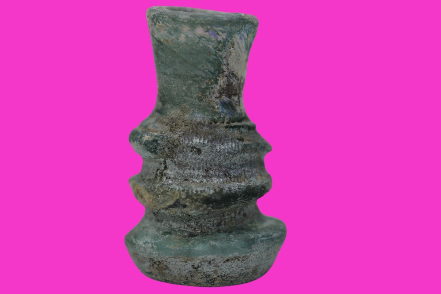 Authentic Persian Artifact Glass Bottle 900-1000 AD Silk Road Hoard COA J29