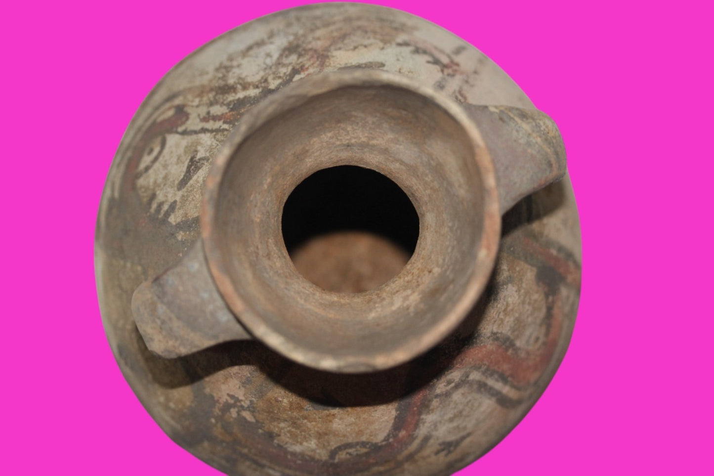 Pre Columbian Authentic Artifact Snake Jug Chancay Peru 1200 -1450 AD COA J103