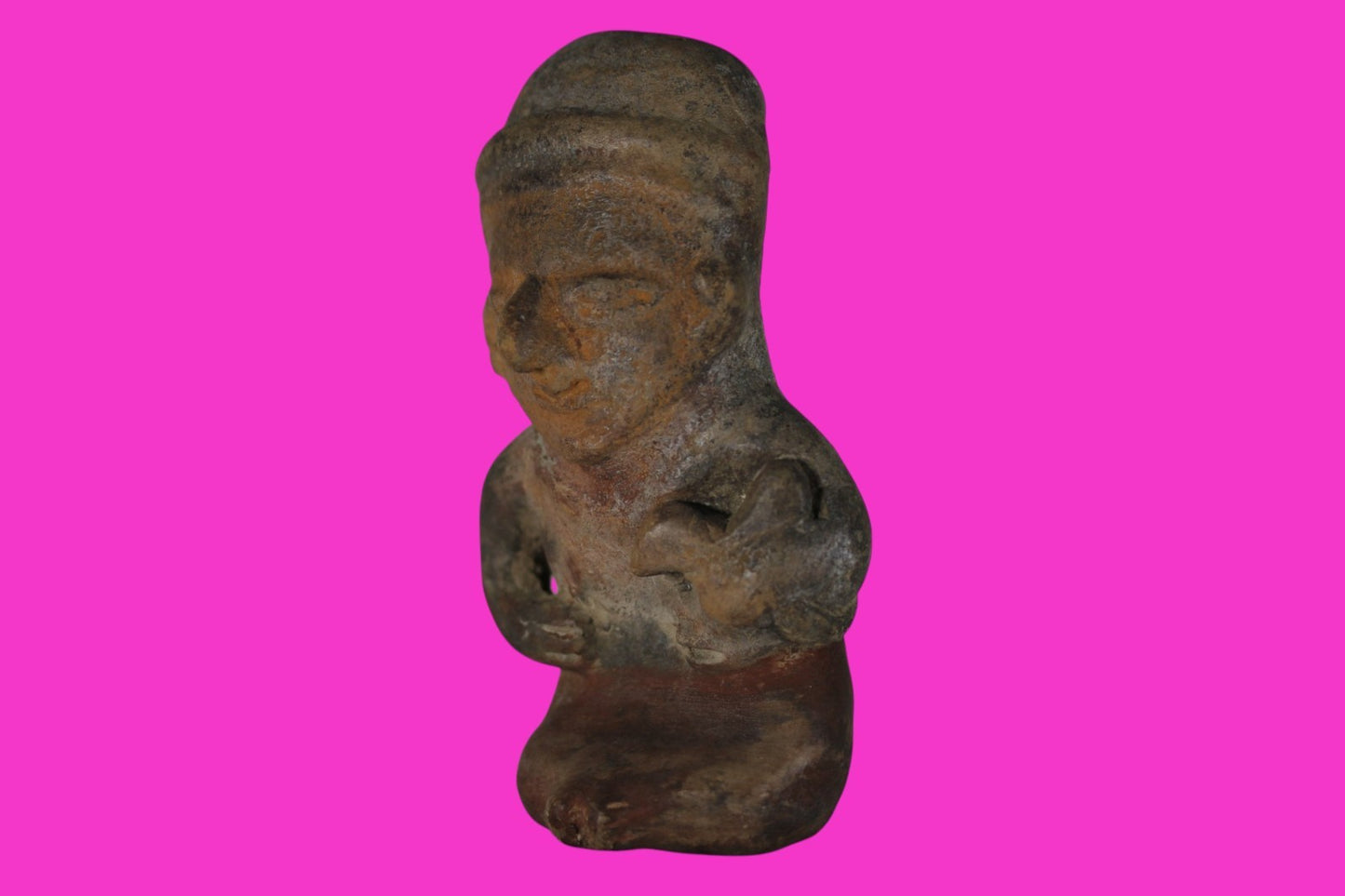 Pre Columbian Authentic Artifact Bahia Whistle Figure Ecuador 500BC-500AD COAJ44