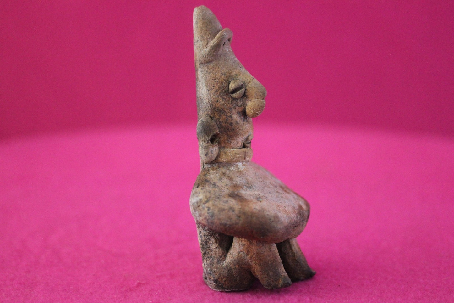Authentic Pre Columbian Artifact Rare Skirted Tomb Figure Colima Mexico COA 182