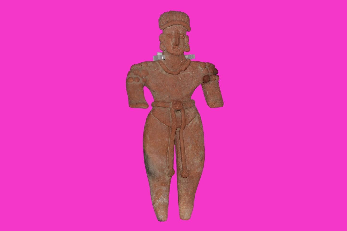 Pre Columbian Artifact 6 Inch Shaman Tomb Figure Colima Mexico 100 BC COA 239