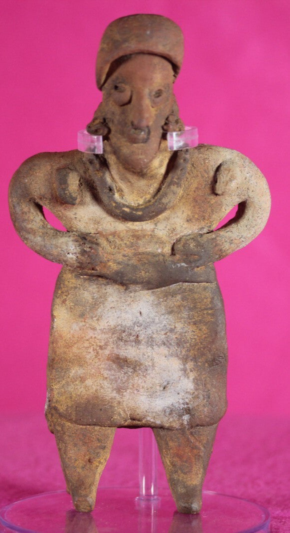 Authentic Pre Columbian Artifact Rare Grandma Tomb Figure Colima Mexico COA 142