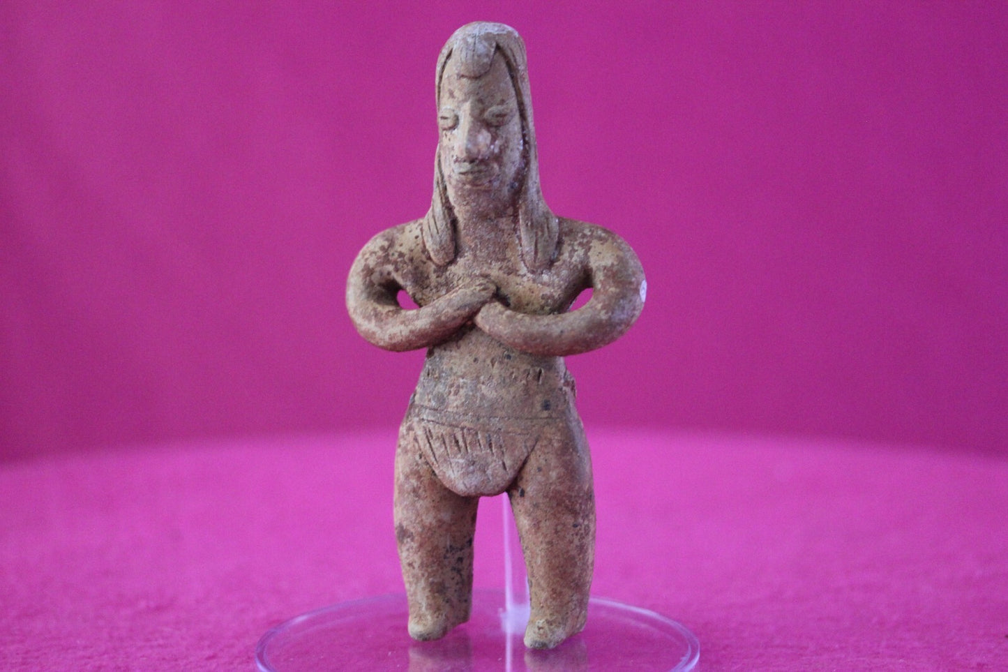 Authentic Pre Columbian Artifact Pretty Lady Tomb Figure Colima Mexico COA 176