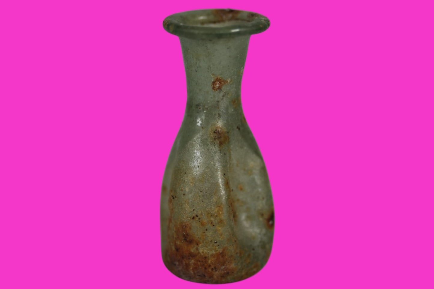 Authentic Ancient Holy Land Artifact Glass Bottle 100-300 AD Roman Era COA J10