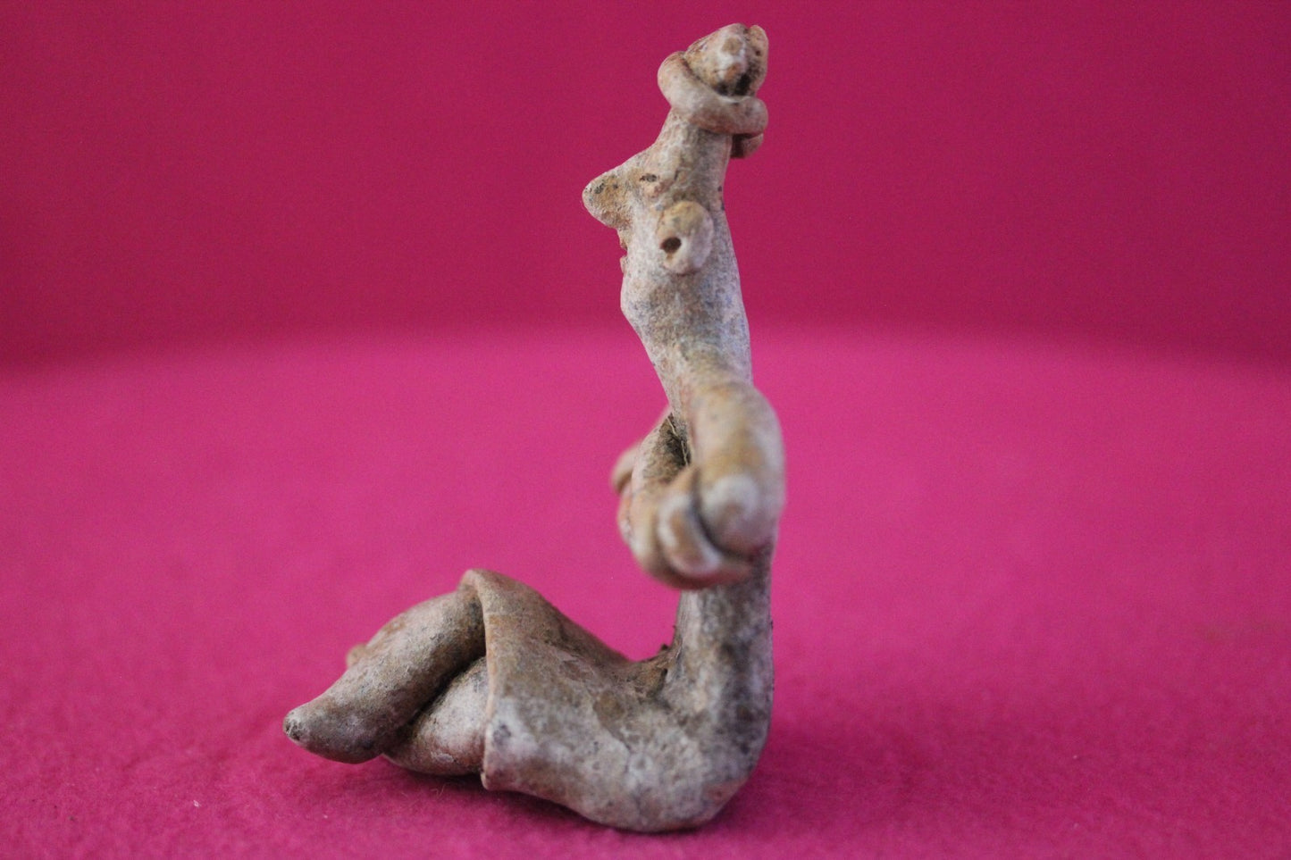 Authentic Pre Columbian Artifact Rare Seated Tomb Figure Colima Mexico COA 188