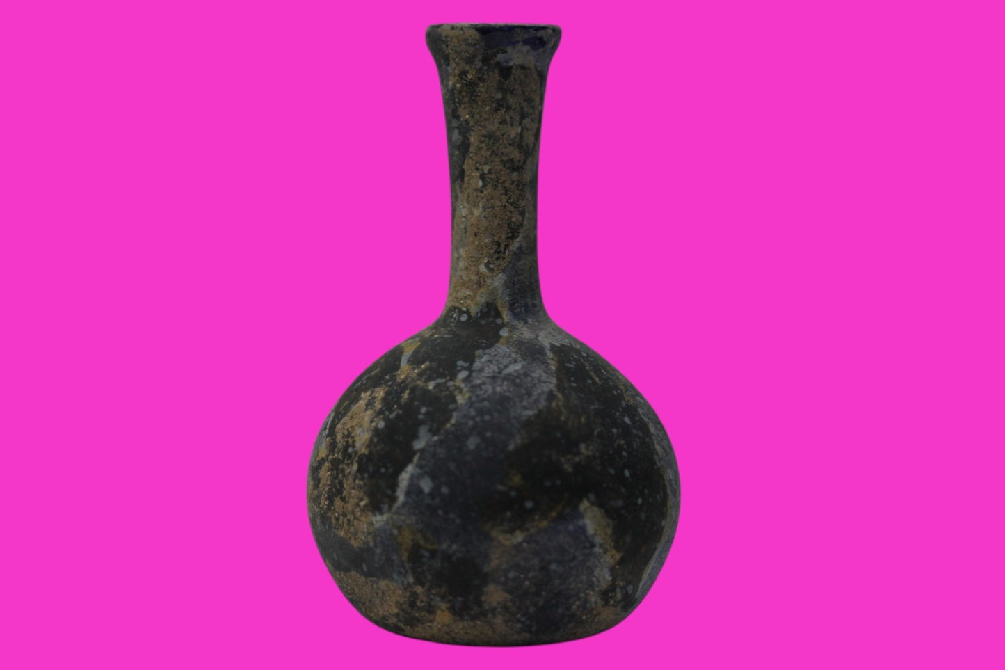 Authentic Ancient Holy Land Artifact Glass Bottle 100-300 AD Roman Era COA J21