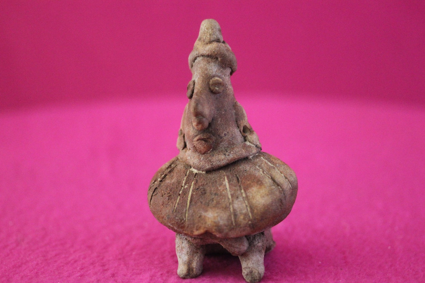 Authentic Pre Columbian Artifact Rare Skirted Tomb Figure Colima Mexico COA 181