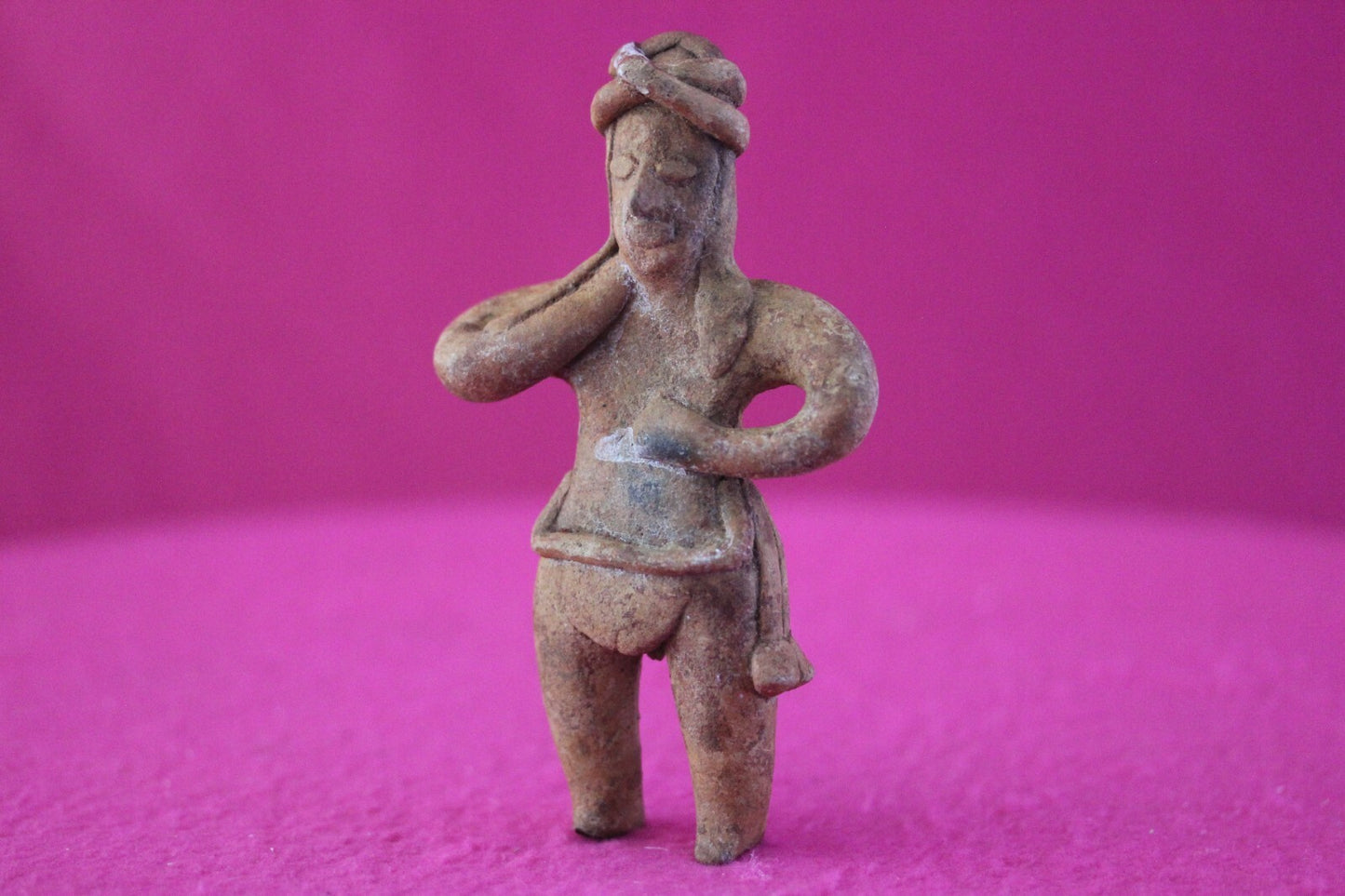 Authentic Pre Columbian Artifact Tomb Figure Colima Mexico 100 BC-250 AD COA 175