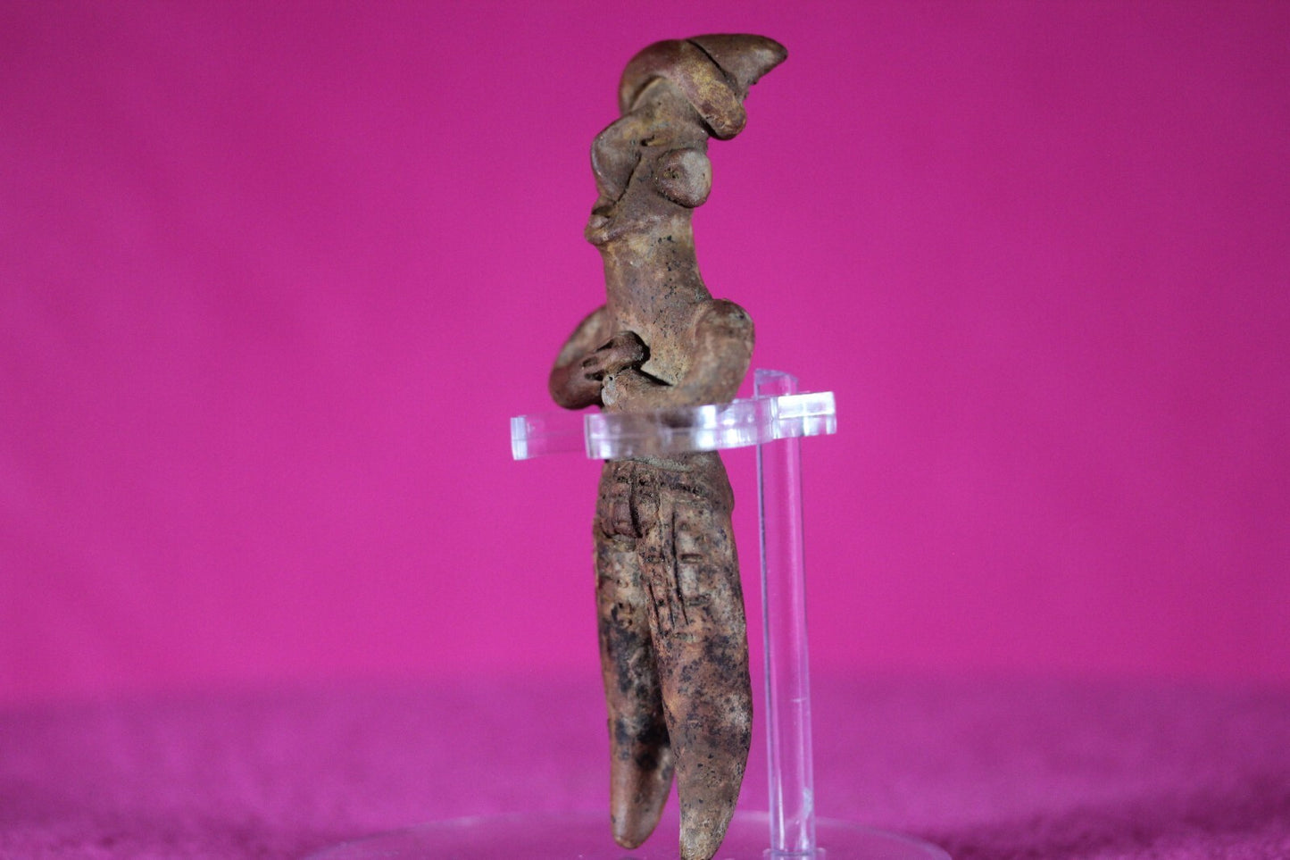 Authentic Pre Columbian Artifact Tomb Figure Colima Mexico 100 BC-250 AD COA 134