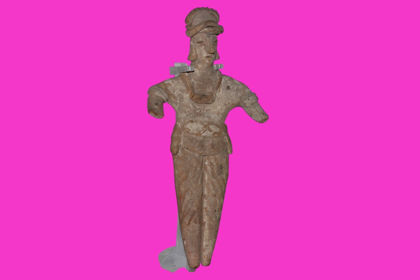 Pre Columbian Artifact 7 inch Shaft Tomb Figure Colima Mexico 100 BC COA 260