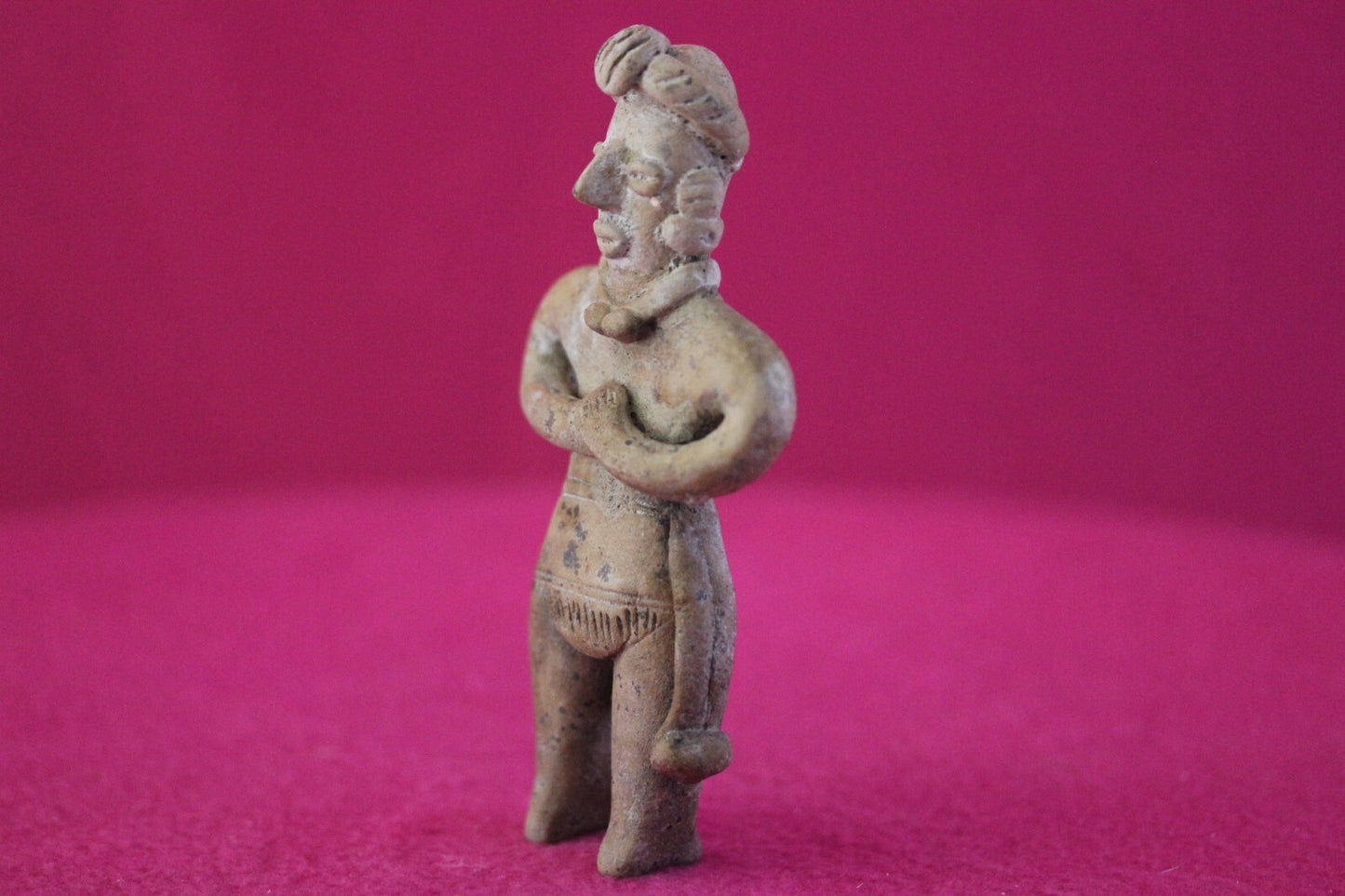 Authentic Pre Columbian Artifact Tomb Figure Colima Mexico 100 BC-250 AD COA 172