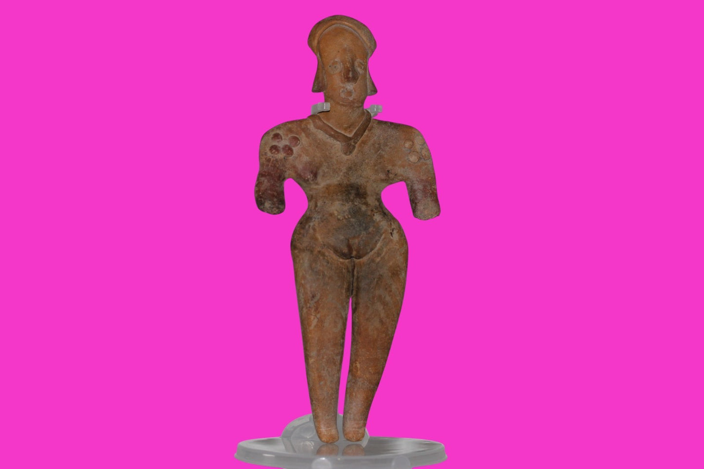 Pre Columbian Artifact BIG Female Shaman Tomb Figure Colima Mexico 100BC COA 250