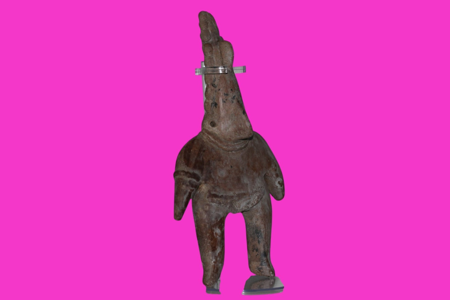 Authentic Pre Columbian Artifact Archaic Shaman Tomb Figure Colima Mexico COA 20