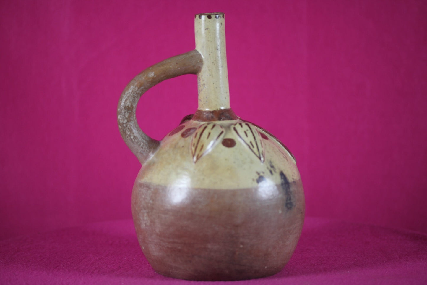 Authentic Pre Columbian Artifact Fruit Vessel Moche Ex Arte Primitivo COA T107
