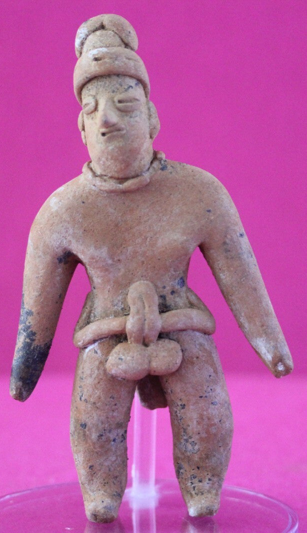Authentic Pre Columbian Artifact Tomb Figure Colima Mexico 100 BC-250 AD COA 163