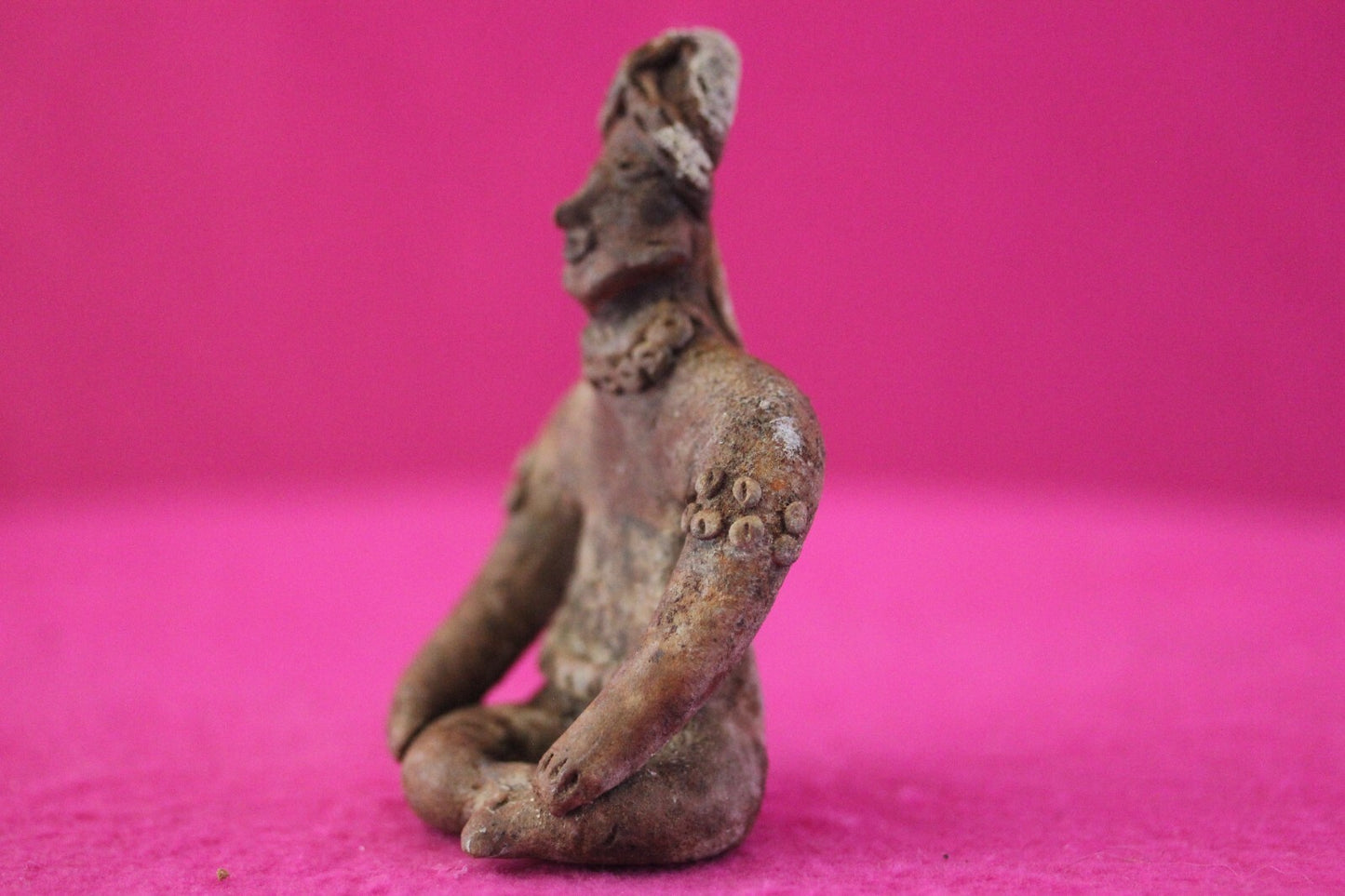 Authentic Pre Columbian Artifact Rare Seated Tomb Figure Colima Mexico COA 179