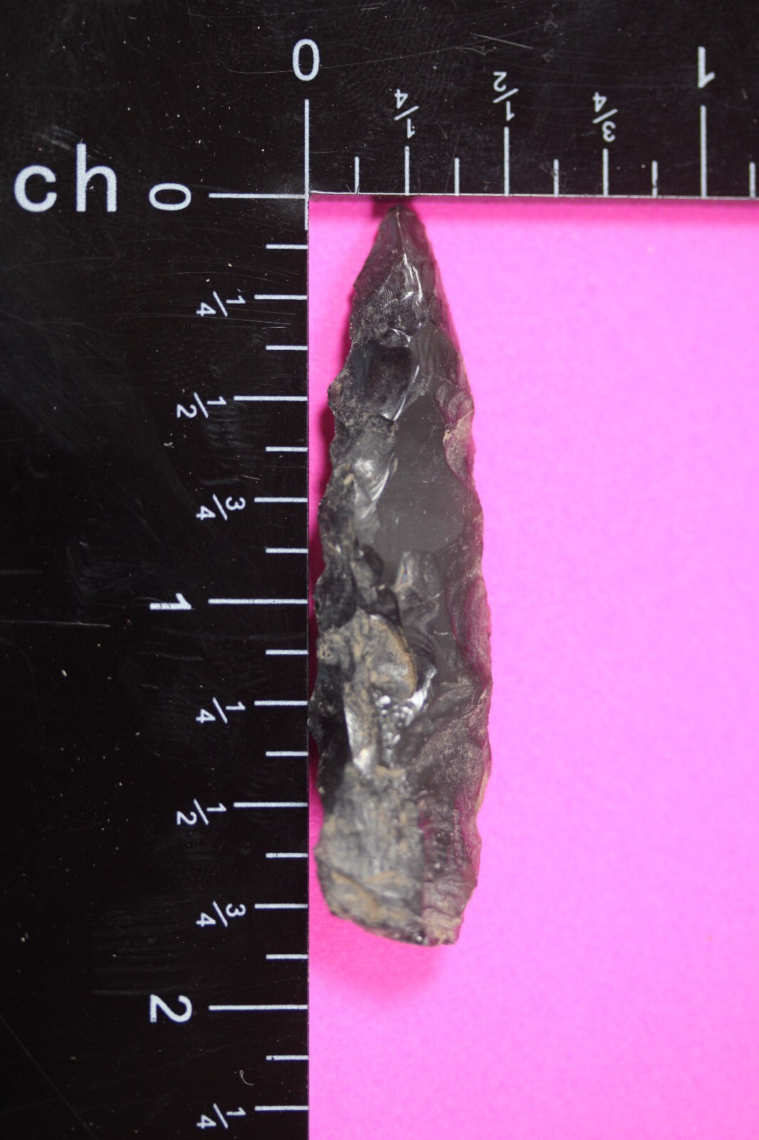 Authentic Pre Columbian Artifact Aztec Arrowhead Battle of Mexico City COA 49