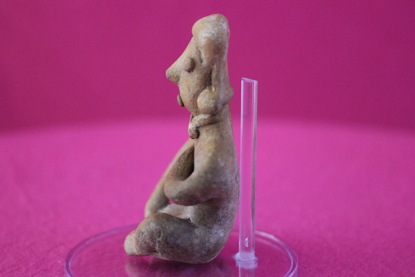 Authentic Pre Columbian Artifact Rare Seated Tomb Figure Colima Mexico COA 187
