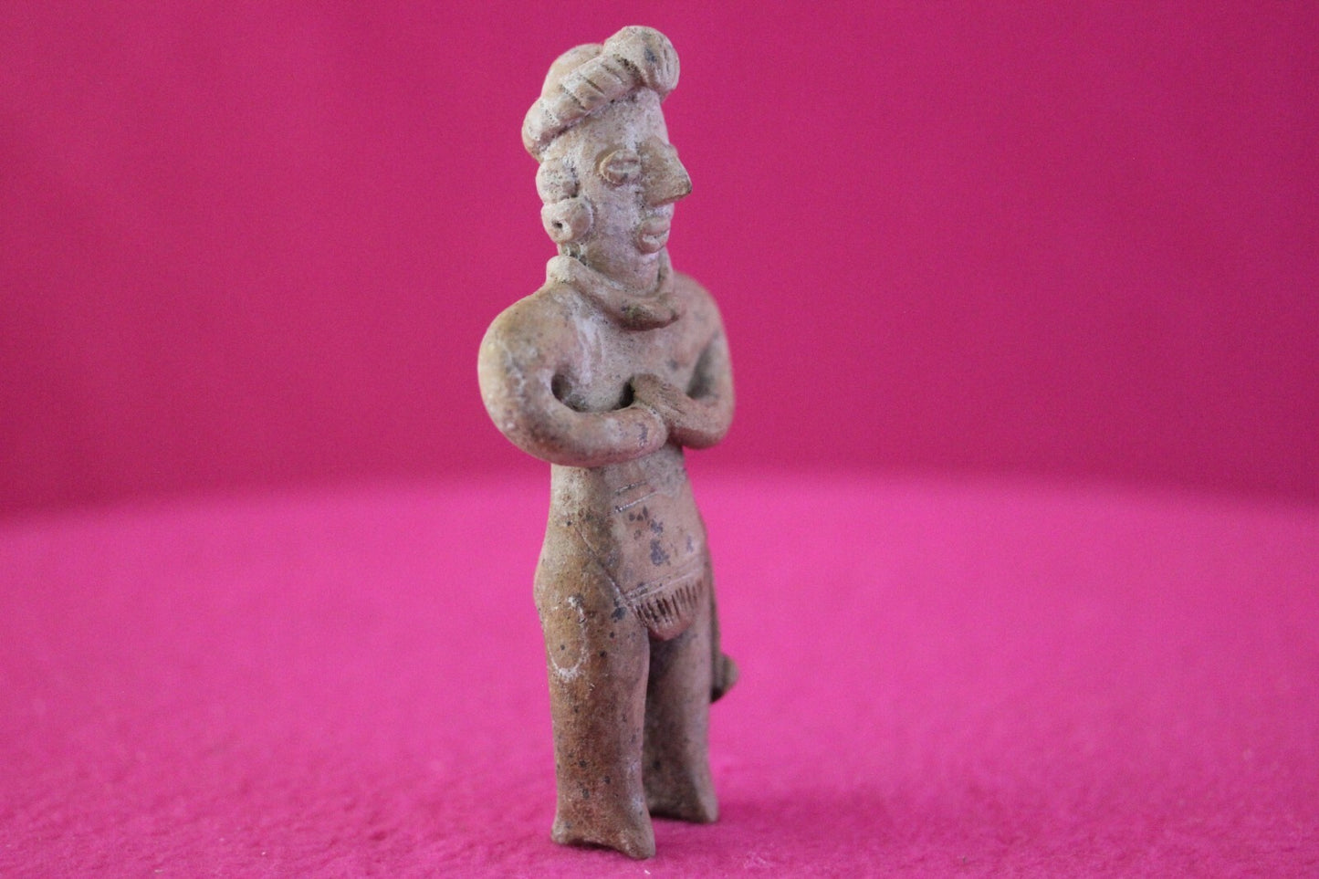 Authentic Pre Columbian Artifact Tomb Figure Colima Mexico 100 BC-250 AD COA 172