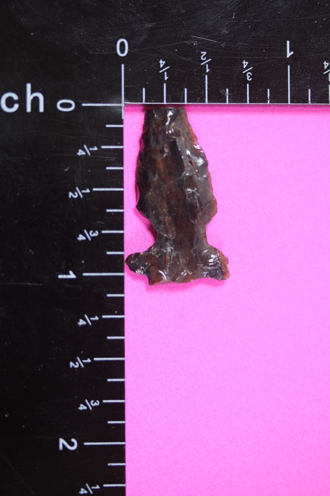 Pre Columbian Artifact Authentic Aztec Arrowhead Battle of Mexico City COA 77