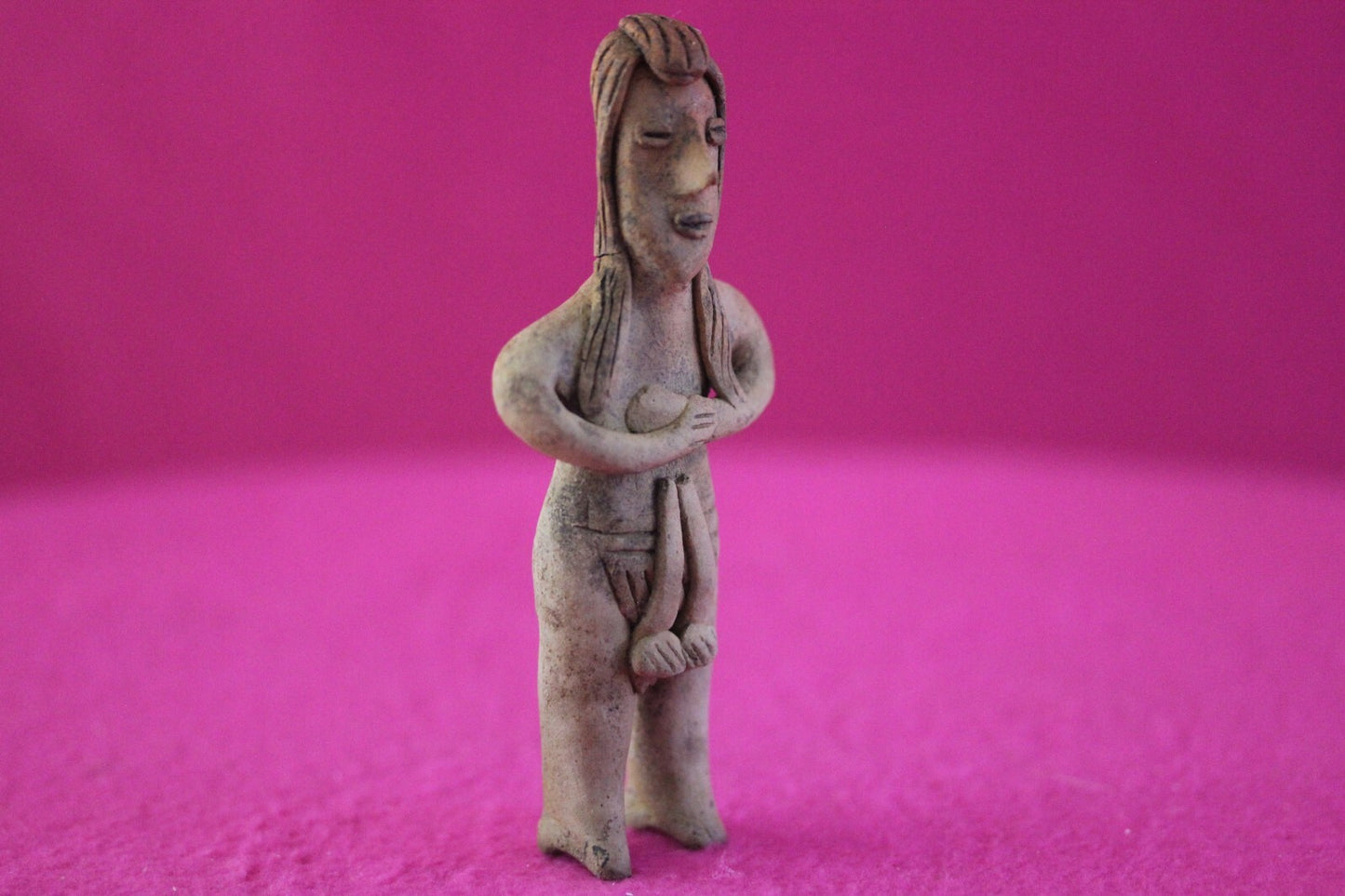 Authentic Pre Columbian Artifact Tomb Figure Colima Mexico 100 BC-250 AD COA 178