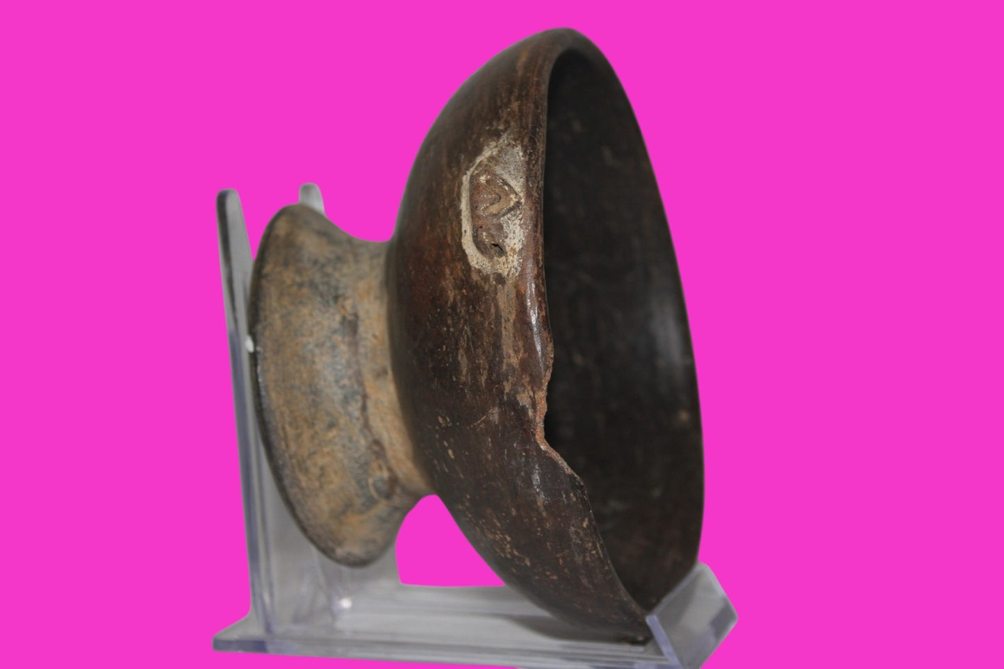 Authentic Pre Columbian Artifact Pedestal Bowl Calima Colombia 750 AD COA J63