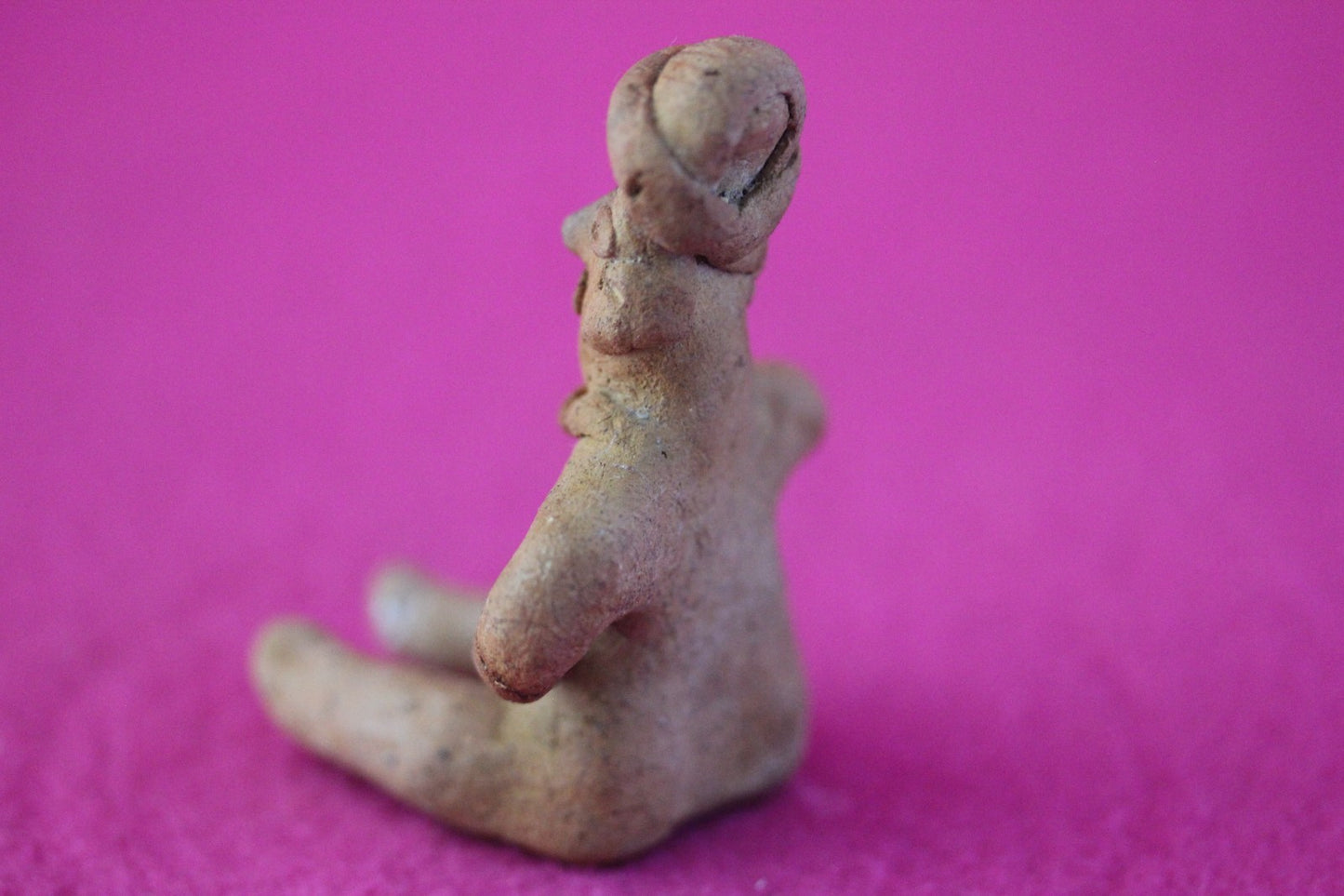 Authentic Pre Columbian Artifact Rare Seated Tomb Figure Colima Mexico COA 189