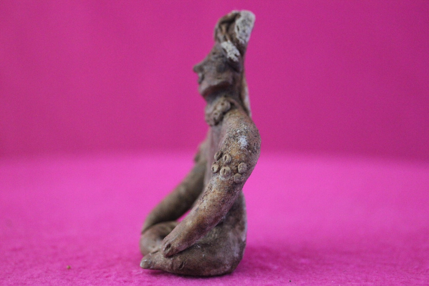 Authentic Pre Columbian Artifact Rare Seated Tomb Figure Colima Mexico COA 179