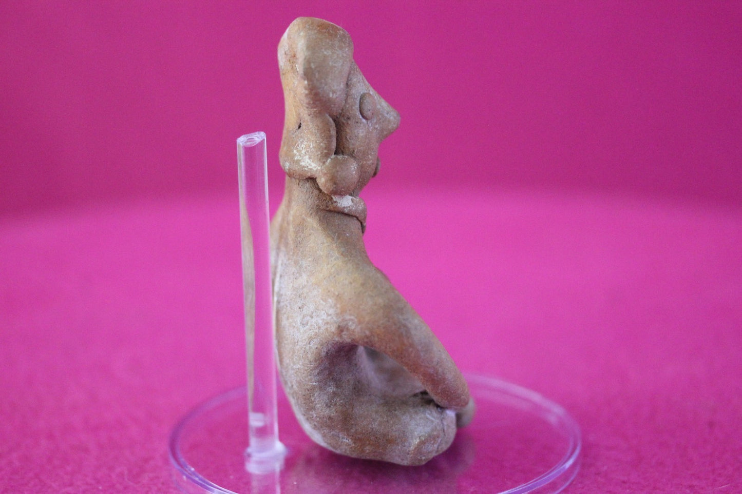 Authentic Pre Columbian Artifact Rare Seated Tomb Figure Colima Mexico COA 187