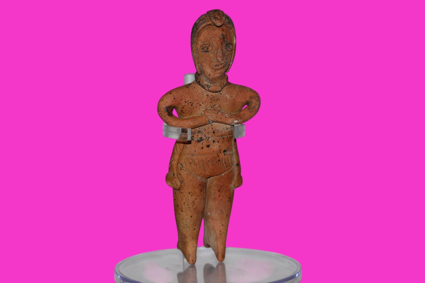 Authentic Pre Columbian Artifact Pretty Lady Tomb Figure Colima Mexico COA 17
