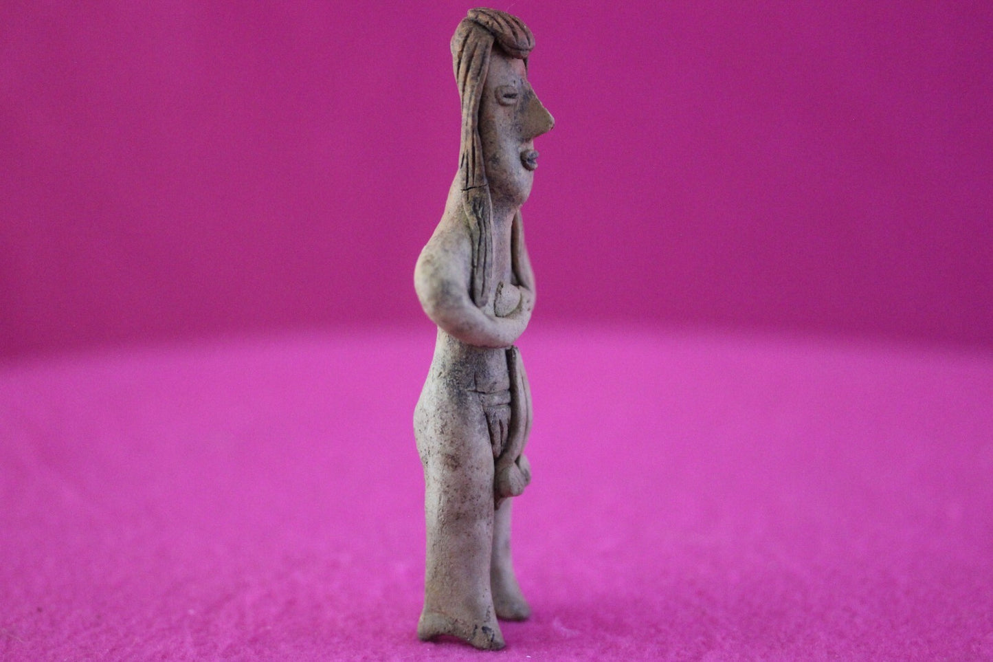 Authentic Pre Columbian Artifact Tomb Figure Colima Mexico 100 BC-250 AD COA 178