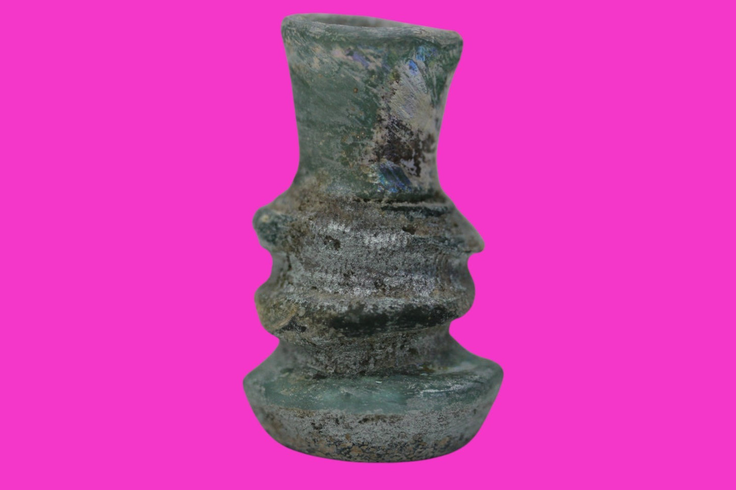 Authentic Persian Artifact Glass Bottle 900-1000 AD Silk Road Hoard COA J29