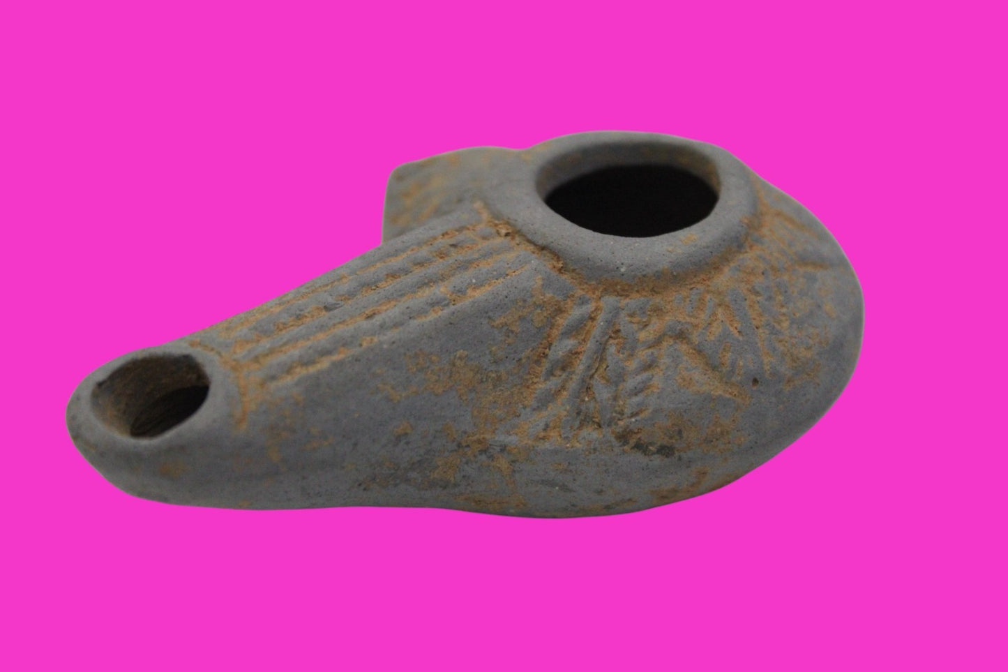 Ancient Holy Land Oil Lamp Artifact From Jesus Christ Home Land 100-500AD COA 68