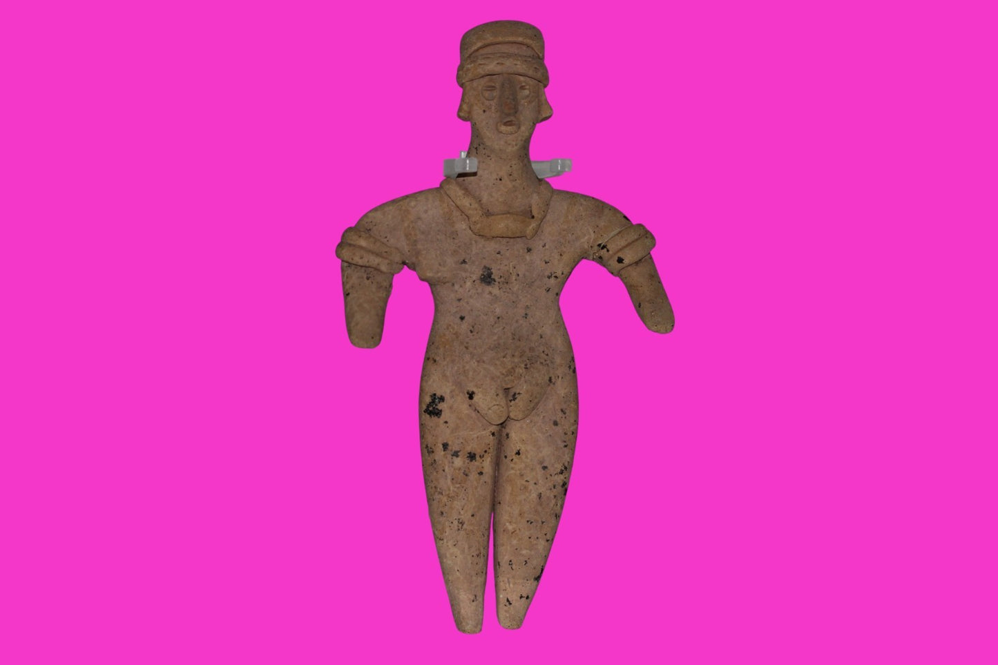 Pre Columbian Artifact 6 inch Female Tomb Figure Colima Mexico 100 BC COA 259