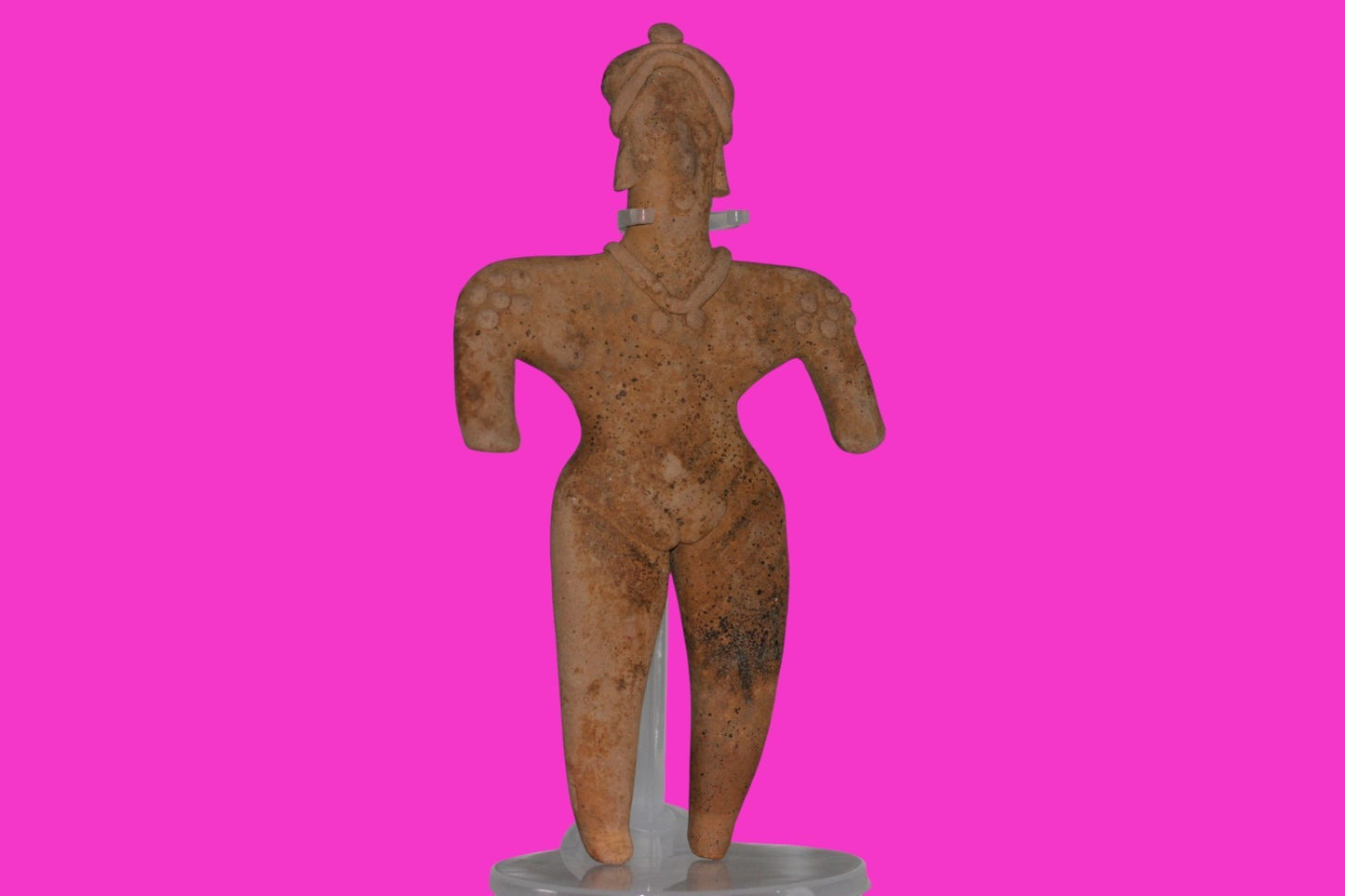 Pre Columbian Artifact BIG Female Shaman Tomb Figure Colima Mexico 100BC COA 237