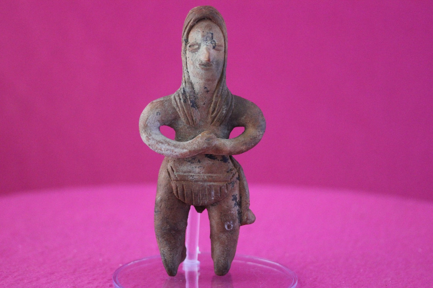 Pre Columbian Artifact Authentic Pretty Lady Tomb Figure Colima Mexico COA 196