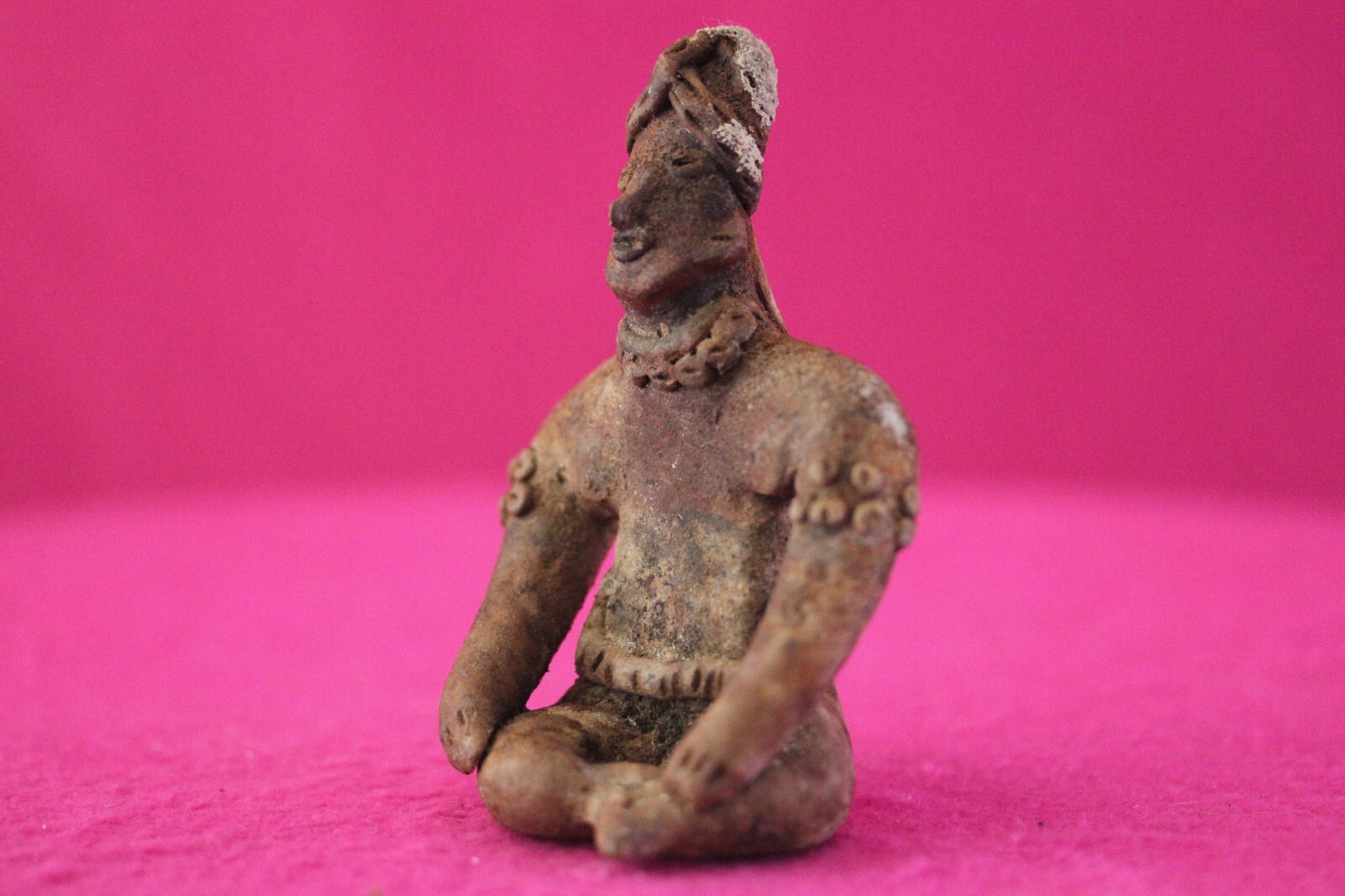 Authentic Pre Columbian Artifact Rare Seated Tomb Figure Colima Mexico COA 179