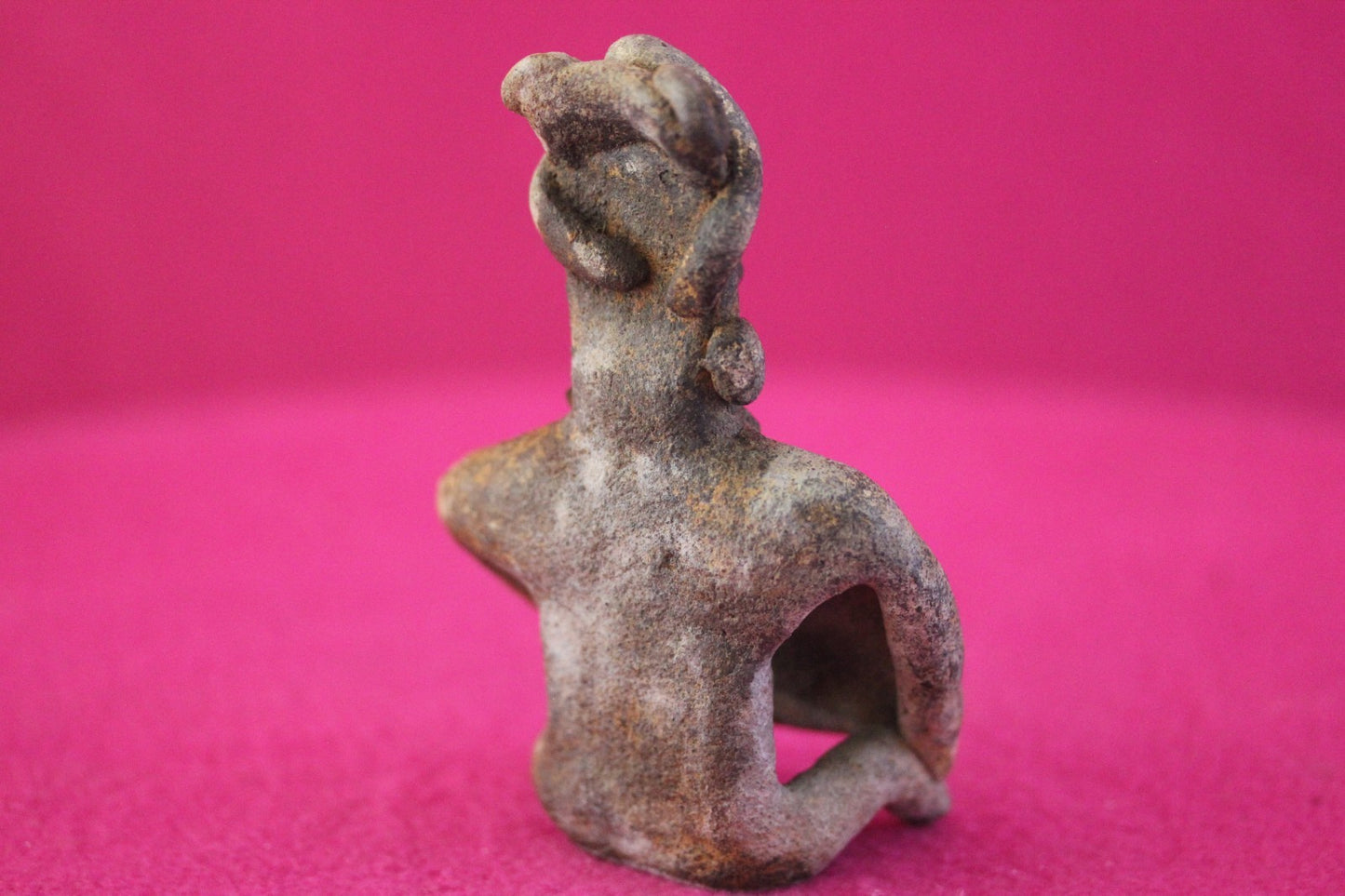 Authentic Pre Columbian Artifact Rare Skirted Tomb Figure Colima Mexico COA 184