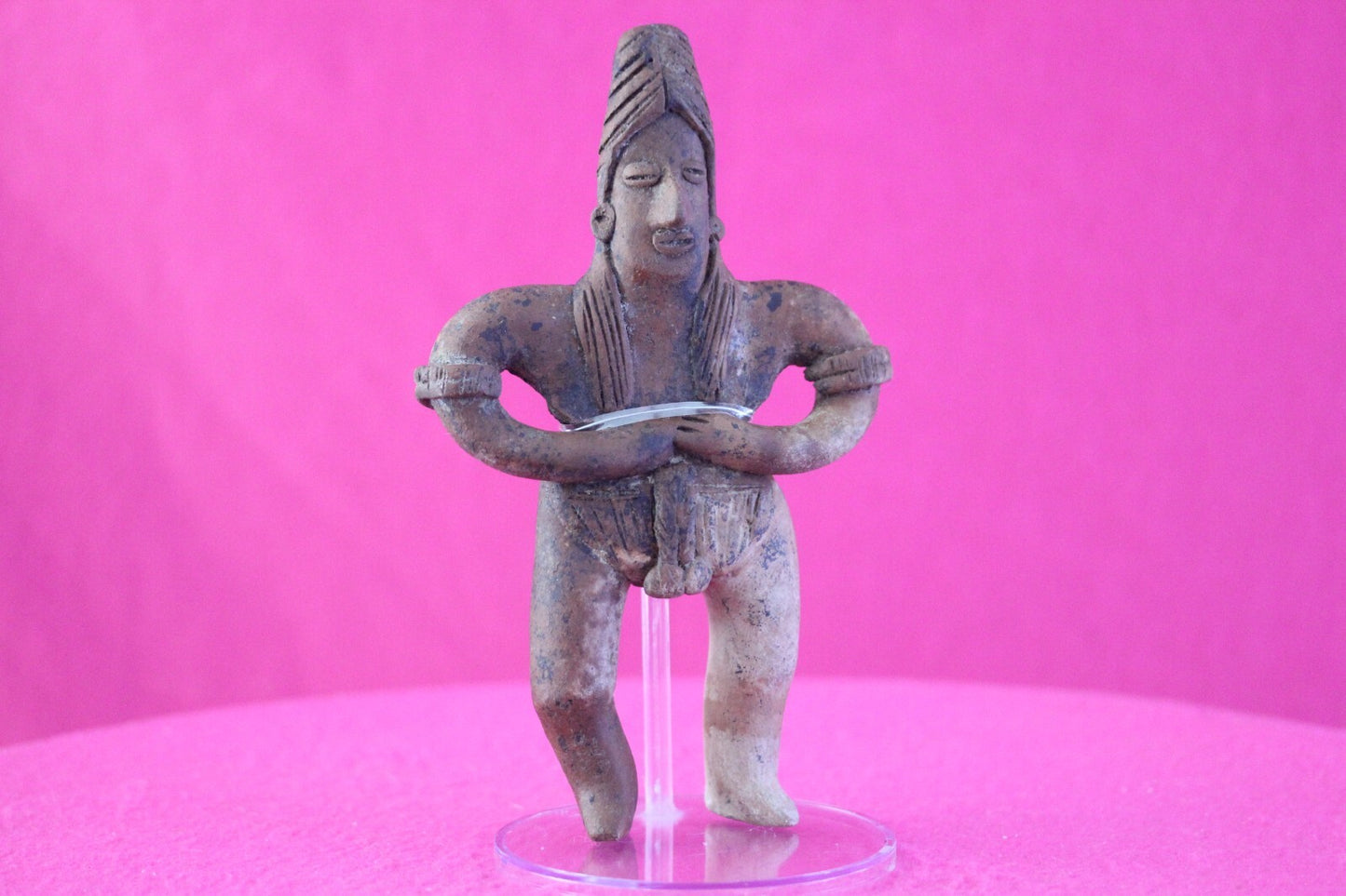 Authentic Pre Columbian Artifact Tomb Figure Colima Mexico 100 BC-250 AD COA 159
