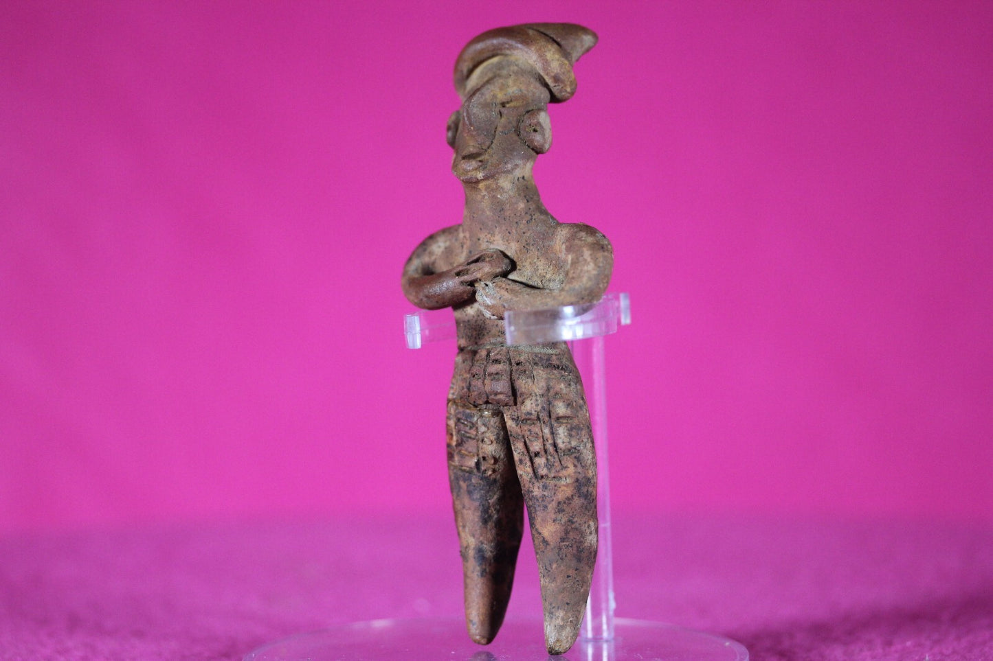 Authentic Pre Columbian Artifact Tomb Figure Colima Mexico 100 BC-250 AD COA 134