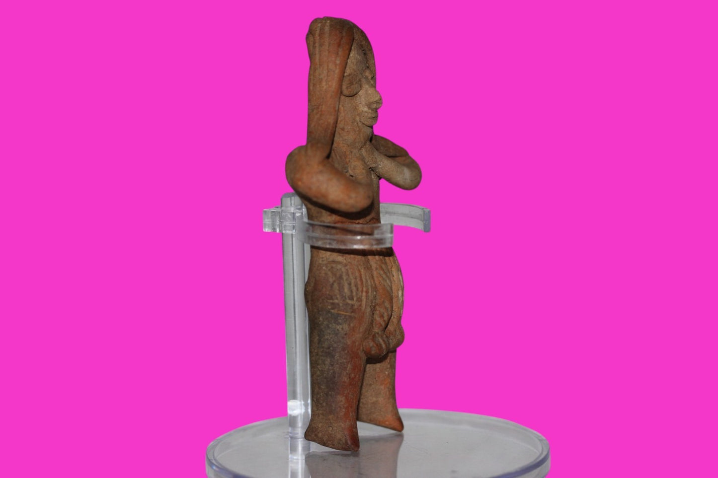 Authentic Pre Columbian Artifact Pretty Lady Tomb Figure Colima Mexico COA 13