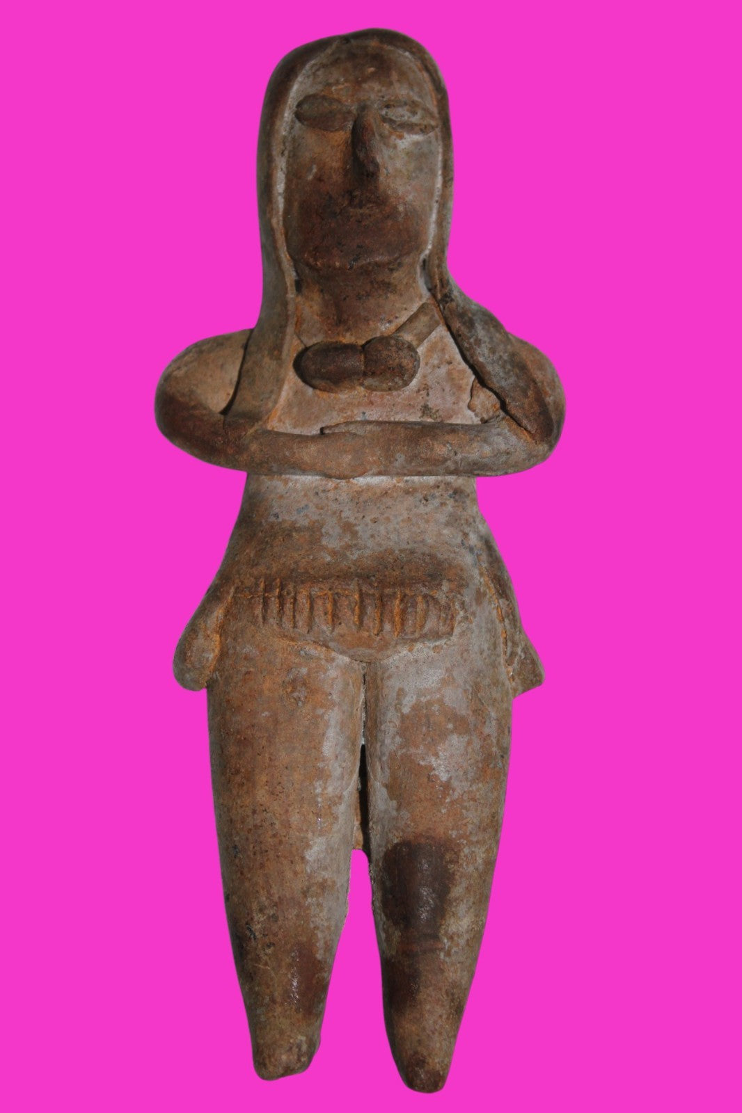 Authentic Pre Columbian Artifact Pretty Lady Tomb Figure Colima Mexico COA 210