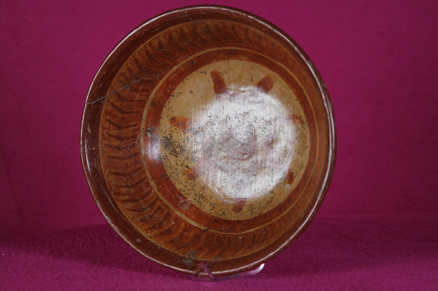Authentic Pre Columbian Artifact Mayan Decorated Bowl 250-900 AD Yucatan T12