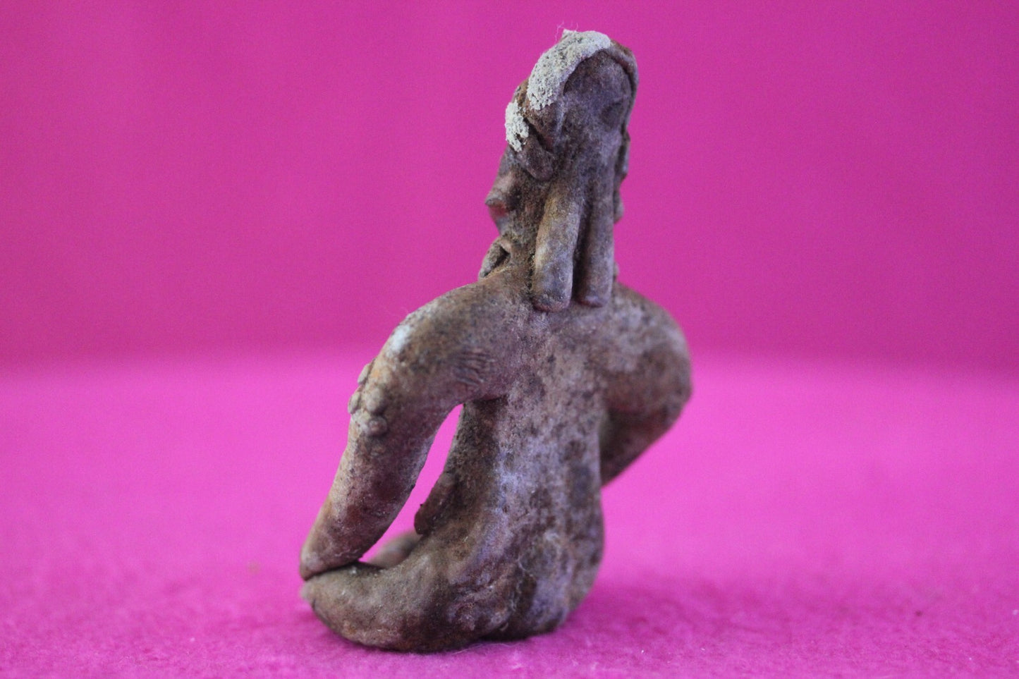 Authentic Pre Columbian Artifact Rare Seated Tomb Figure Colima Mexico COA 179