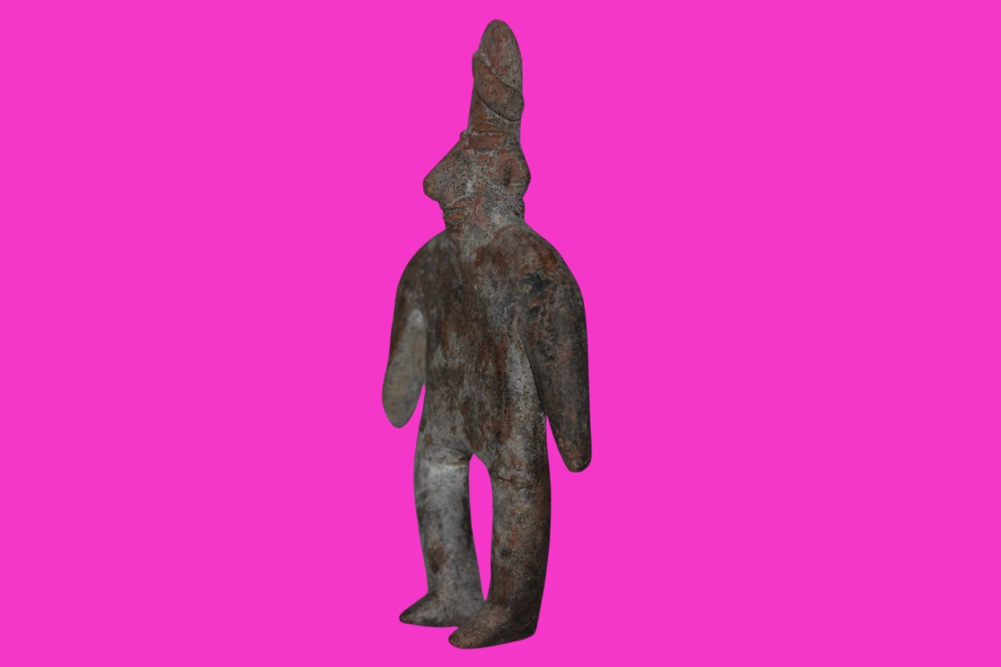 Authentic Pre Columbian Artifact Male Archaic Tomb Figure Colima Mexico COA 19