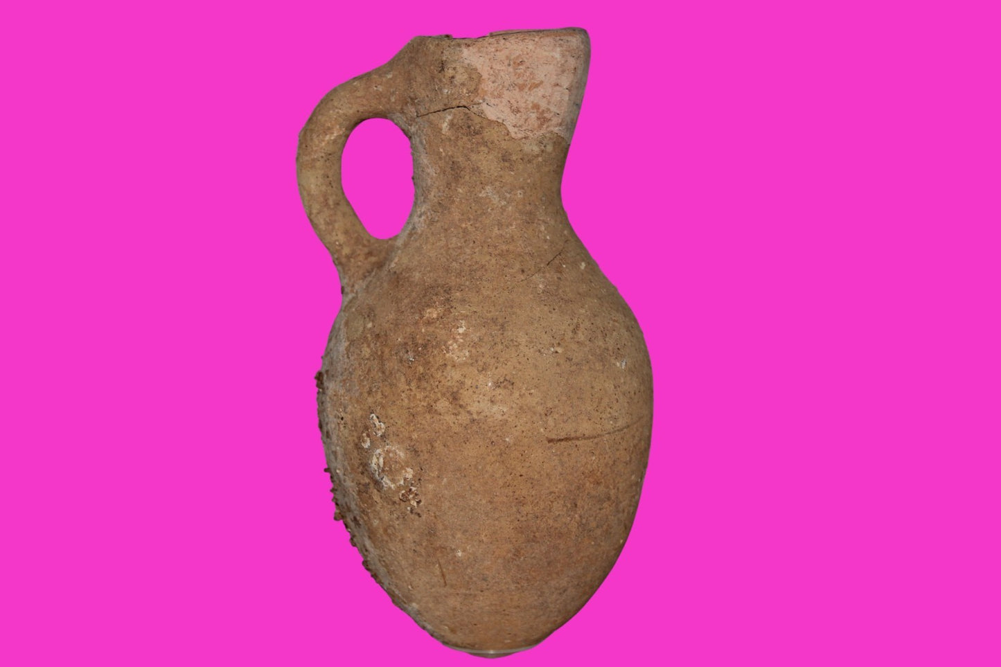 Ancient Holy Land Artifact King David Era Jug Land of Jesus Christ 1000 BC COA 8
