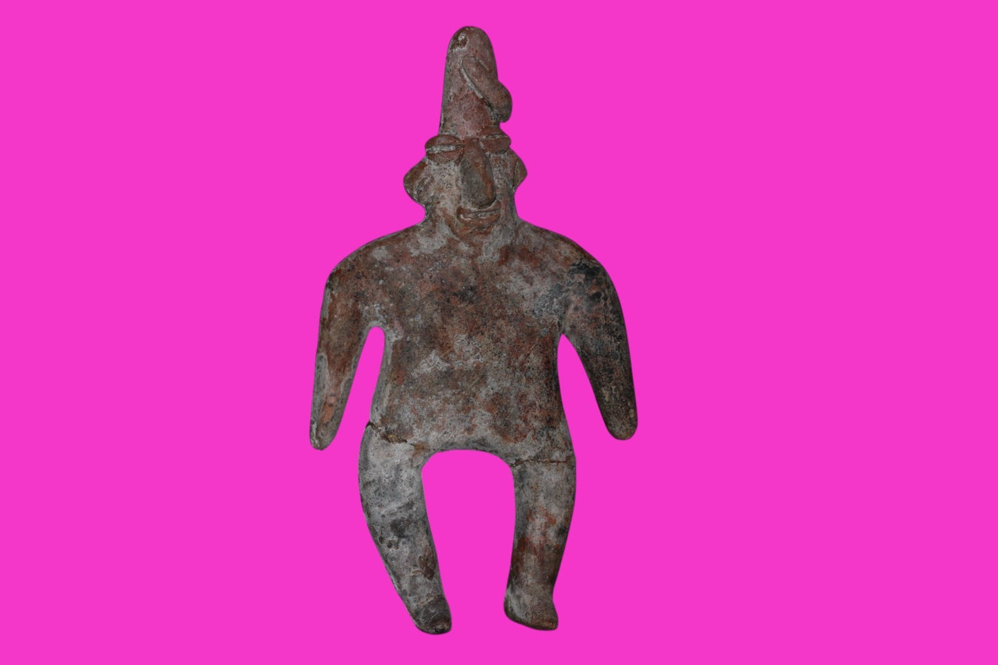 Authentic Pre Columbian Artifact Male Archaic Tomb Figure Colima Mexico COA 19