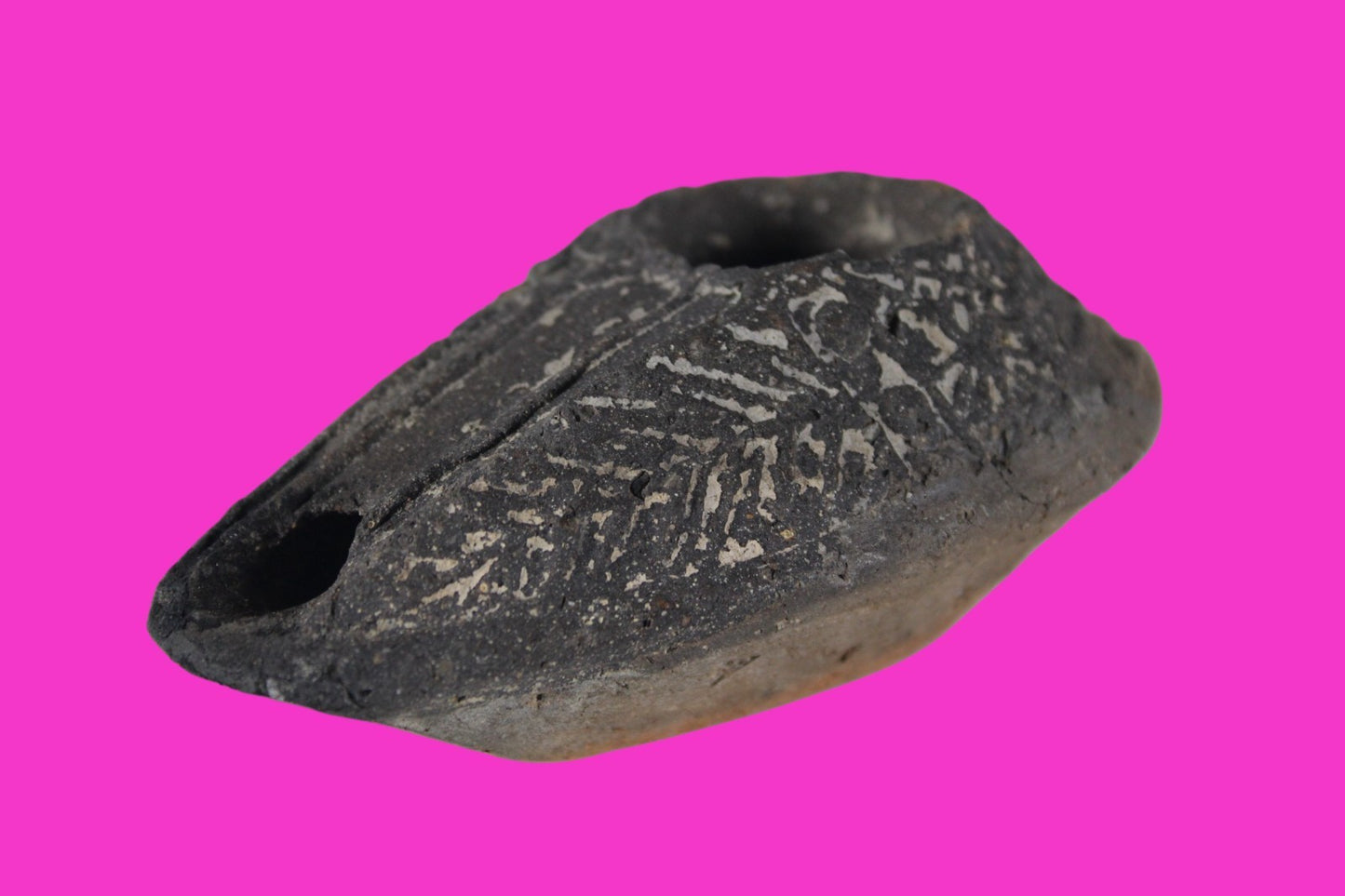 Oil Lamp Holy Land Ancient Artifact Jesus Christ Home Israel 300-600 AD COA 132